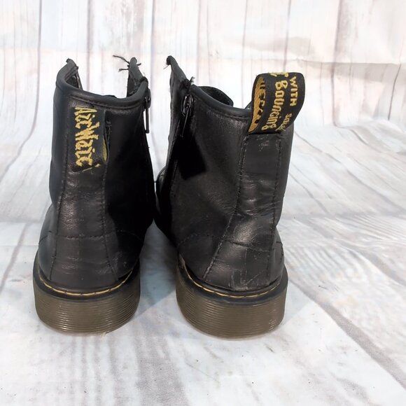 Dr. Martens 1460 Combat Boots Women’s 5 Black Leather Lace-Up Ankle Boots - Picture 5 of 9